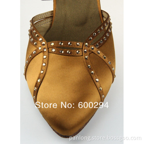 Suphini Closed Toe Black Rhinestone Ballroom Dancing Shoes